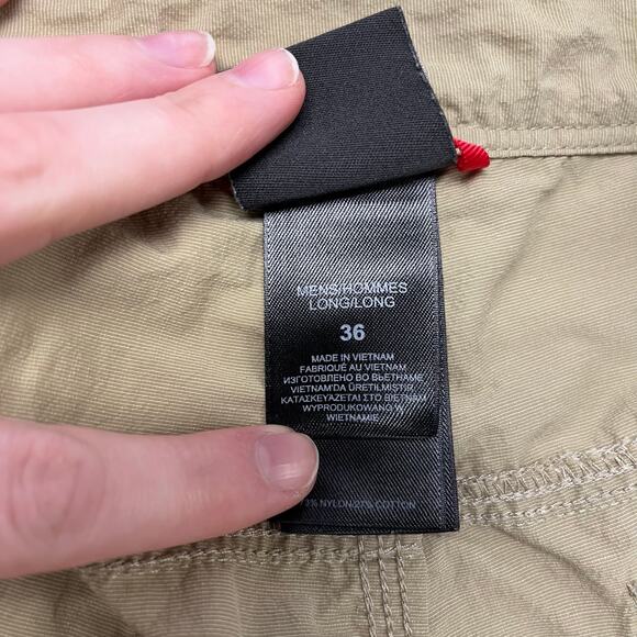 The North Face Tan Mens 36 Nylon Khaki Utility Cargo Hiking Gorpcore Shorts‎ - Picture 5 of 12